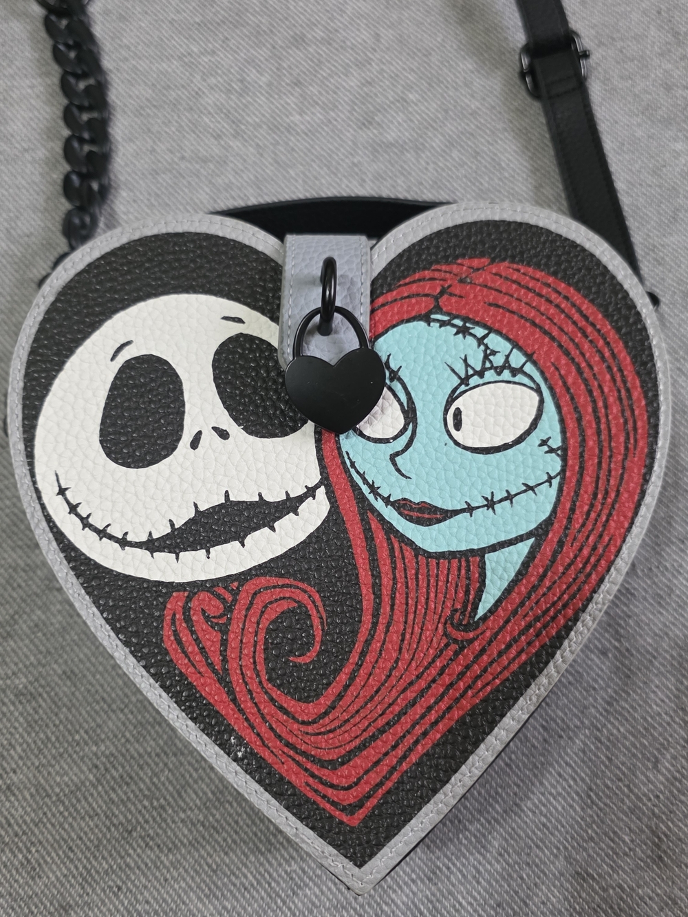 Disney Parks Heart-Shaped Nightmare Before Christmas Crossbody Bag